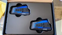 2 uds Lexin B4FM de 4-vias  Bluetooth intercomunicador para casco de motocicleta auriculares manos libres inalámbrico cascos intercomunicadores moto música con FM radio y DSP tecnologia de cancelación de ruido