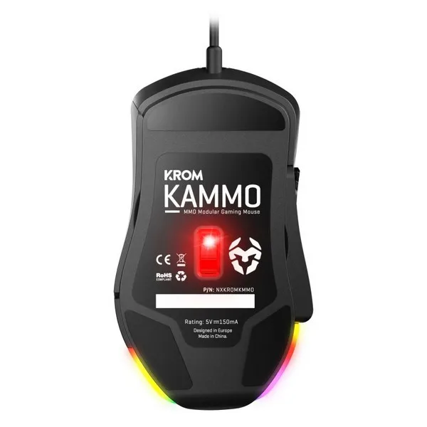 Игровая мышь Krom NXKROMKMMO 10000 точек/дюйм USB Black