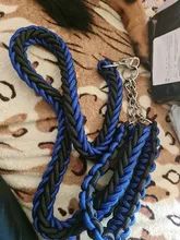 Large Dog Collar-Set Traction-Rope Leashes P-Chain Metal for Big Buckle