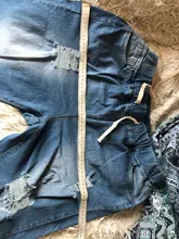 Pantalones vaqueros rasgados con cordón para mujer, Jeans elásticos con agujeros, informales, de talla grande, 2021