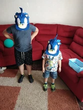Gorra de béisbol con estampado de Sonic y hip hop, gorro de béisbol con estampado de dibujos animados, ajustable, color azul