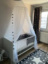 Nórdico con diseño de estrellas para cuarto de bebé, cama de bebé con parachoques grueso, cuna de una pieza, cojín protector de cuna, almohadas protectoras para habitación de recién nacidos