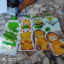 8 Uds 148ml de comida de bebé bolsa de almacenamiento portátil BPA-libre reutilizable sellado alimentos complementarios bolsa casera puré de pulpa bolsa de almacenamiento