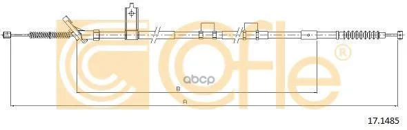 Трос Стояночного Тормоза Прав Задн Toyota Avensis Verso All 3/01-05 Cofle арт. 17.1485