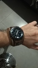 Jessingshow-Reloj de pulsera de cuarzo para hombre, cronógrafo de lujo, estilo Punk, de cristal azul, a la moda
