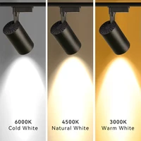 Set Led Track Light Fixture COB Track Lighting 220V Spot Lights Track Lamp Rail 40W Spotlight For Kitchen Clothing Shop spot led 2