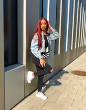 AISI QUEENS-peluca larga de cabello sintético para mujer, pelo largo recto de color rojo, pequeño, parte de encaje, Cosplay, negro, blanco y Rubio