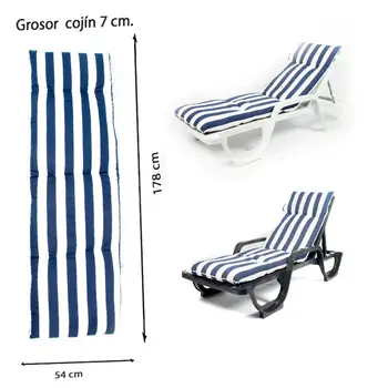 

PACK two PADS for lounger. SAILOR. (Sold in Lot 2)