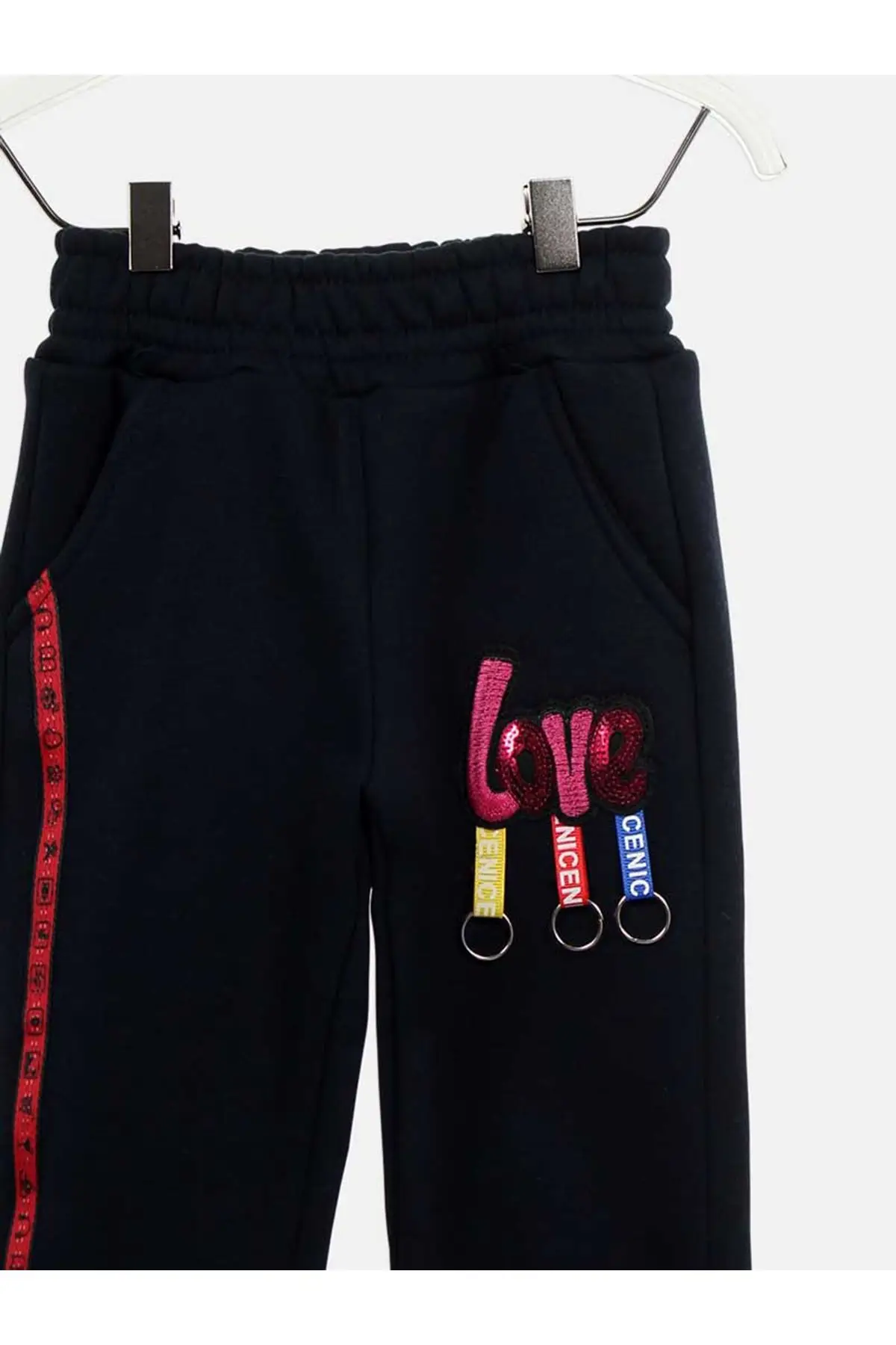 Dark Navy Blue Winter Girls Boy Sweatpants