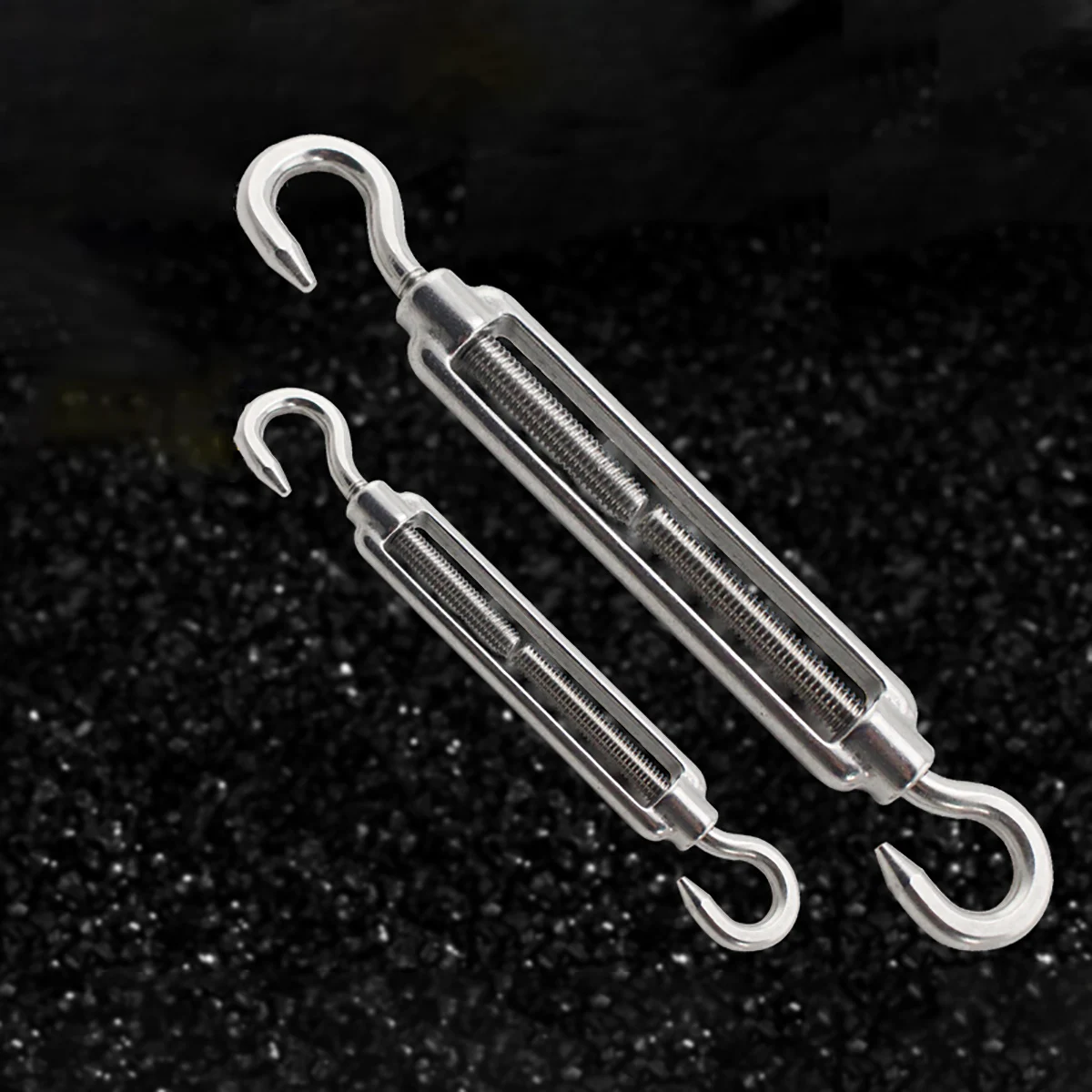 1PCS M4 Stainless Steel 304 Hook & Eye Turnbuckle Wire Rope Tension