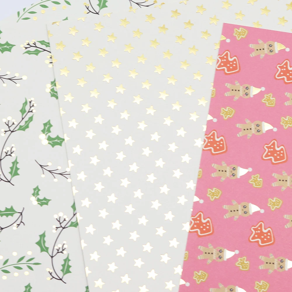 크리 에이 티브 경로 12 인치 Scrapbooking 용품 패턴 종이 20 시트 공예 장식 크리스마스 디자이너 팩 DIY 305x305mm 산성 무료