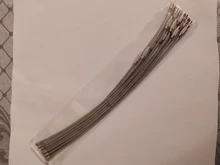 10 uds/1,5/2mm llavero EDC Etiqueta de cuerda de alambre de acero inoxidable lazo de Cable tornillo dispositivo de bloqueo clave llavero círculo campamento utensilio para colgar