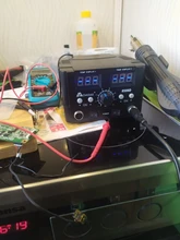 Estación de soldadura Digital LED 2 en 1, 800W, pistola de aire caliente, Estación de Reparación soldador eléctrico para teléfono, PCB, IC, SMD, BGA