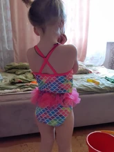 Bañador de sirena para niñas de estilo europeo y americano, traje de baño de una pieza para XYY-75