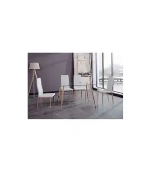 

Md-Liam rectangular table in two measures glass lid.