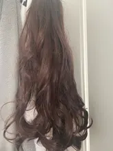 LISI GIRL-Extensión de pelo largo ondulado de 22 pulgadas, cabello sintético resistente al calor, cola de caballo, cola de caballo