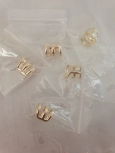 Pendientes de Clip para mujer, joyería Punk Rock sin piercing, aretes de oro, regalo bonito, novedad de 2020