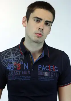 

Navy Pacific Polo Collar T-shirt (DARK BLUE)