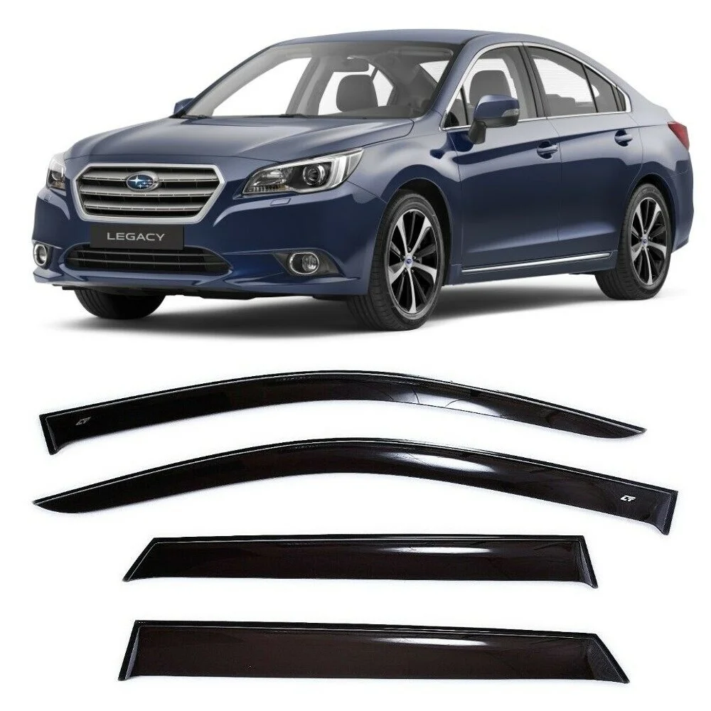 Дефлекторы окон Cobra Tuning S42018 на авто Subaru Legacy 6 VI Sedan 5d 2014-2019 4 шт./комп. ветровики от