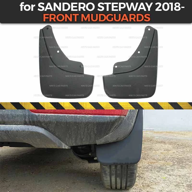 Guardabarros delanteros y traseros Renault Stepway 2018, accesorios de embellecedor, aletas de barro, protectores anchas para coche|Guardabarros| - AliExpress