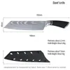 8 Inch Pro Japanese Chef's Nakiri Knife Stainless Steel Chef Knife Kitchen Knife Santoku Meat Cleaver Beef knife Gift With Cover ► Photo 2/6