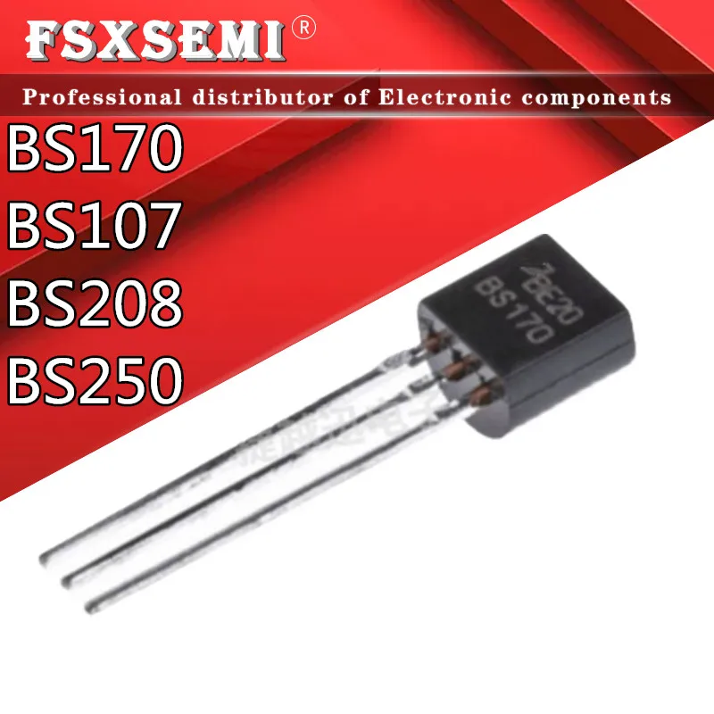 

10PCS BS170 TO-92 TO92 BS107 BS107A BS250 BS208 triode transistor MOSFET