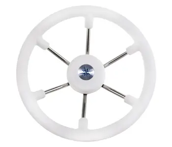 

Steering wheel leader tanegum White Rim silver spokes D. 330mm vn7330-08