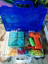 Juego de construcción de bloques de construcción de taladro eléctrico para niños, juego de herramientas de ensamblaje, rompecabezas de mosaico creativo 3D, juguete educativo, regalo de Navidad