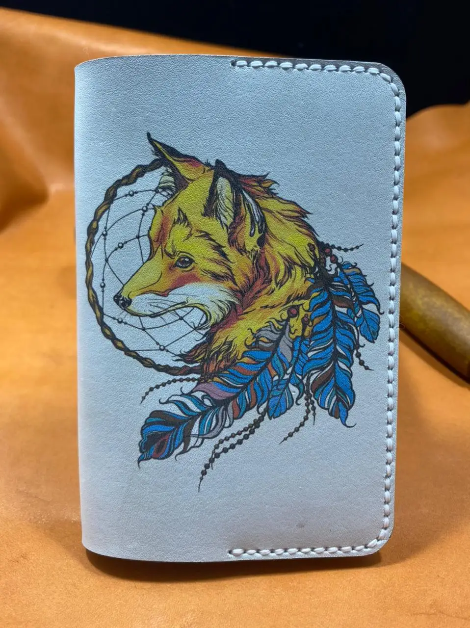 Passport cover genuine leather 