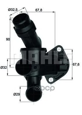 Термостат Vag A3/A4/A6 / G5/Passat / Octavia 2.0fsi/2.0tfsi 04- Mahle/Knecht Ti787 Mahle/Knecht арт. TI787