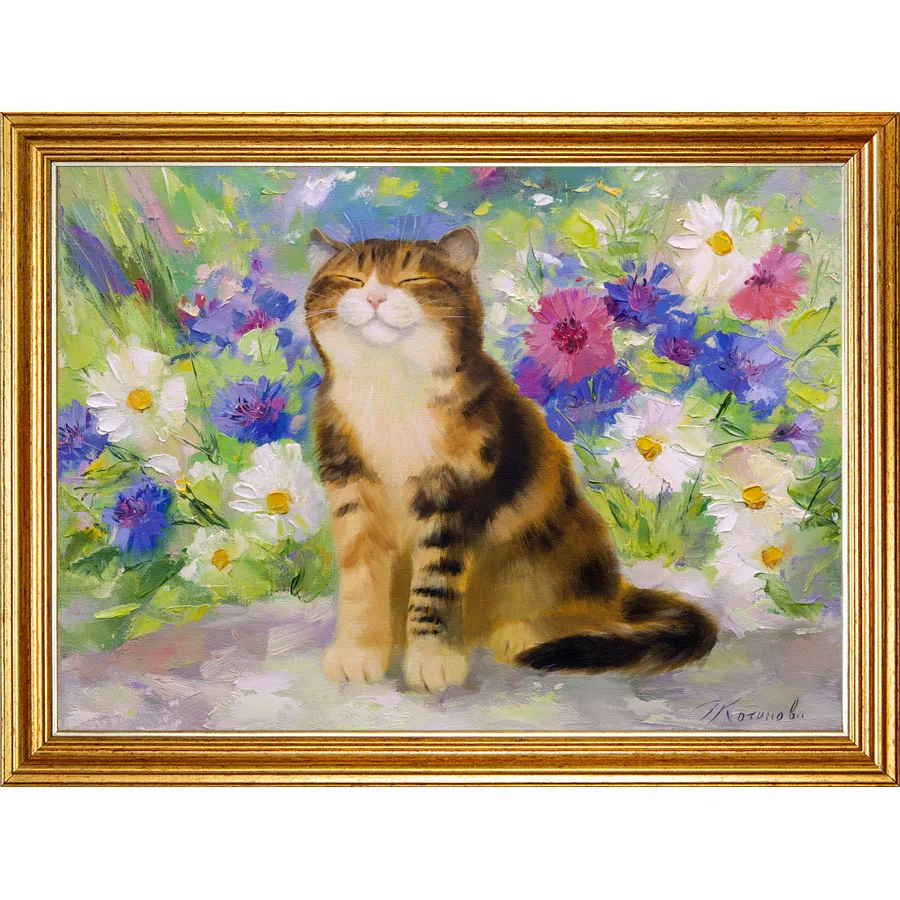 Картина &quotДачник&quot 30х40 см. художник - Котинова Г. Репродукция в раме.. | Дом и сад