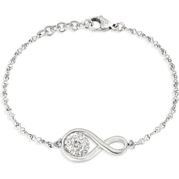 

Morellato bracelet women stainless Steel and white crystals, Bright-SAET07