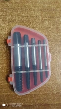 Extractor de tornillos dañados de acero, guía de broca, Extractor de pernos rotos, juego fácil de quitar, 5 unidades