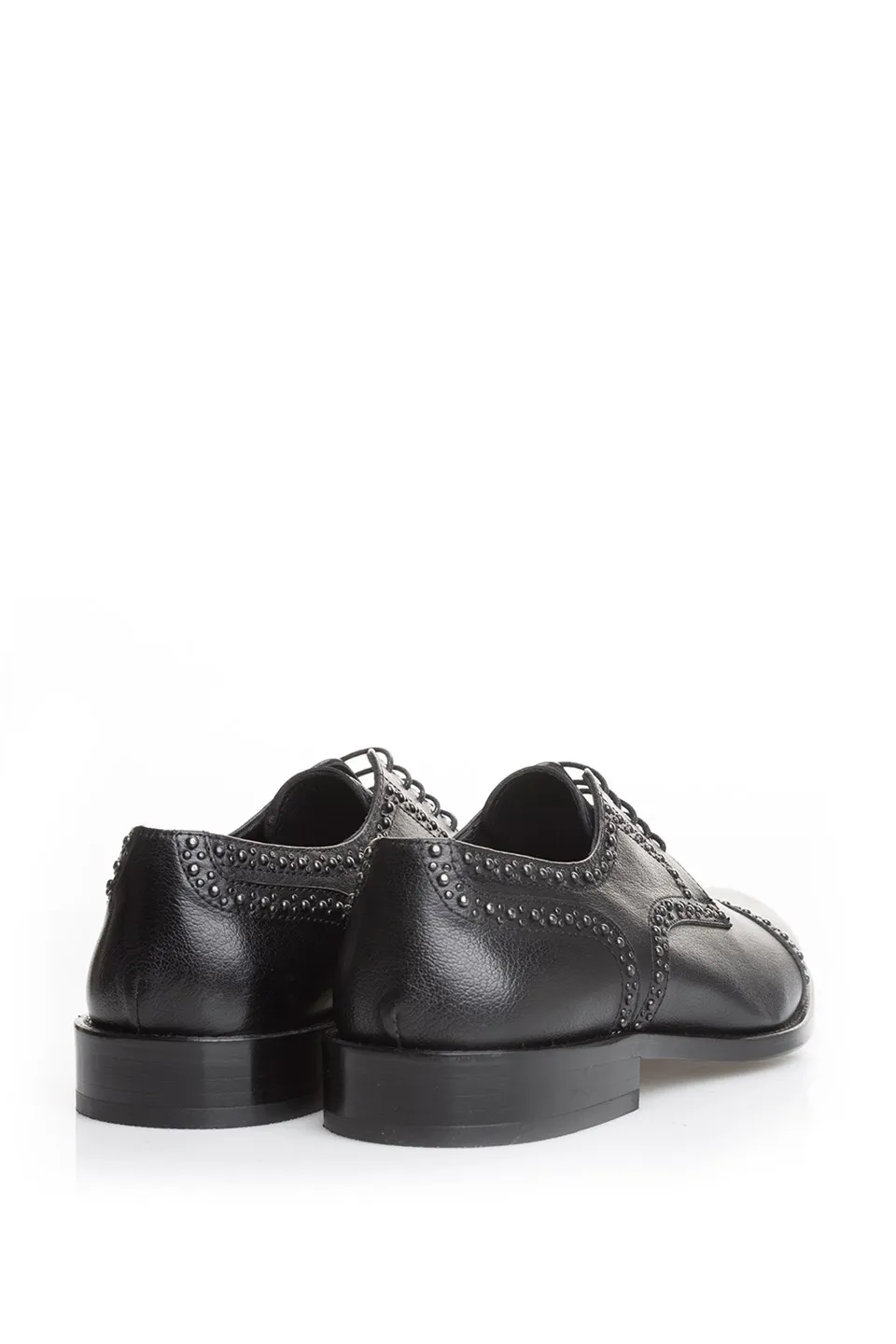 ILVi-Genuine Leather Handmade Reda Men's Classic Shoe Black Men Shoes