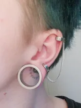Pendientes de Clip de acero inoxidable, pendientes falsos sin piercing, joyería de personalidad Punk