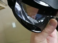 Máscara de esquí para hombre y mujer, gafas de seguridad con filtro para la boca a prueba de viento y de Motocross