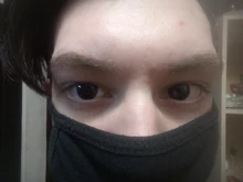 Lentes de contacto para Cosplay, lentillas de Color rojo y blanco para ojos de Halloween, 1 par