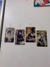 Set de 16 unidades de dibujos animados Demon Slayer: Kimetsu No Yaiba, tarjeta de fotos, póster de fotobook, tarjeta transparente