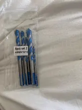 Juego de brocas de vidrio multiusos, accesorio de bricolaje multifuncional de 3 4 5 6 8 10 y 12mm punta triángulo, perfora baldosas de cerámica, ladrillos, hormigón, acero inoxidable, metal o madera 02075