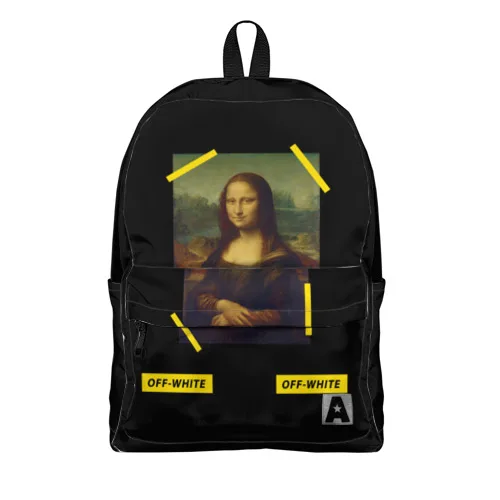 Рюкзак 3D с принтом «Off white» для мальчиков и девочек, для работы в школе, для путешествий с ноутбуком, водонепроницаемый