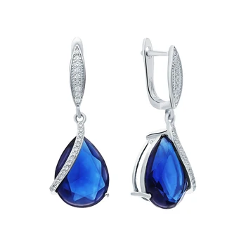 

Sunlight silver earrings with cubic zirconia and sieve