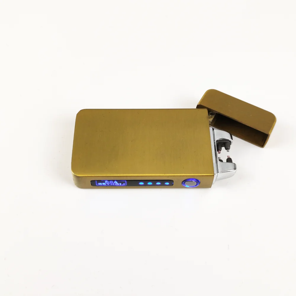 Зажигалка прямоугольная плазменная USB - Цвет: JL613GOLDMATE