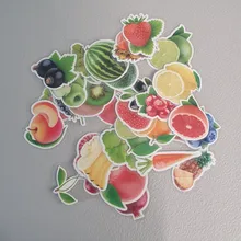 Fresh Vegetables-Stickers Dish-Refrigerator Fruits Kitchen Education Children Cartoon