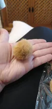 1 Uds hecho a mano 25mm Mini Piel de visón falsa Pom de encanto pompones 30mm 35mm 40mm accesorios llaveros Diy cortina pompón