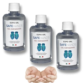 

3x GEL IGIENIZZANTE MANI ANTIBATTERICO DISINFETTANTE BATTERI ESPO 80ML