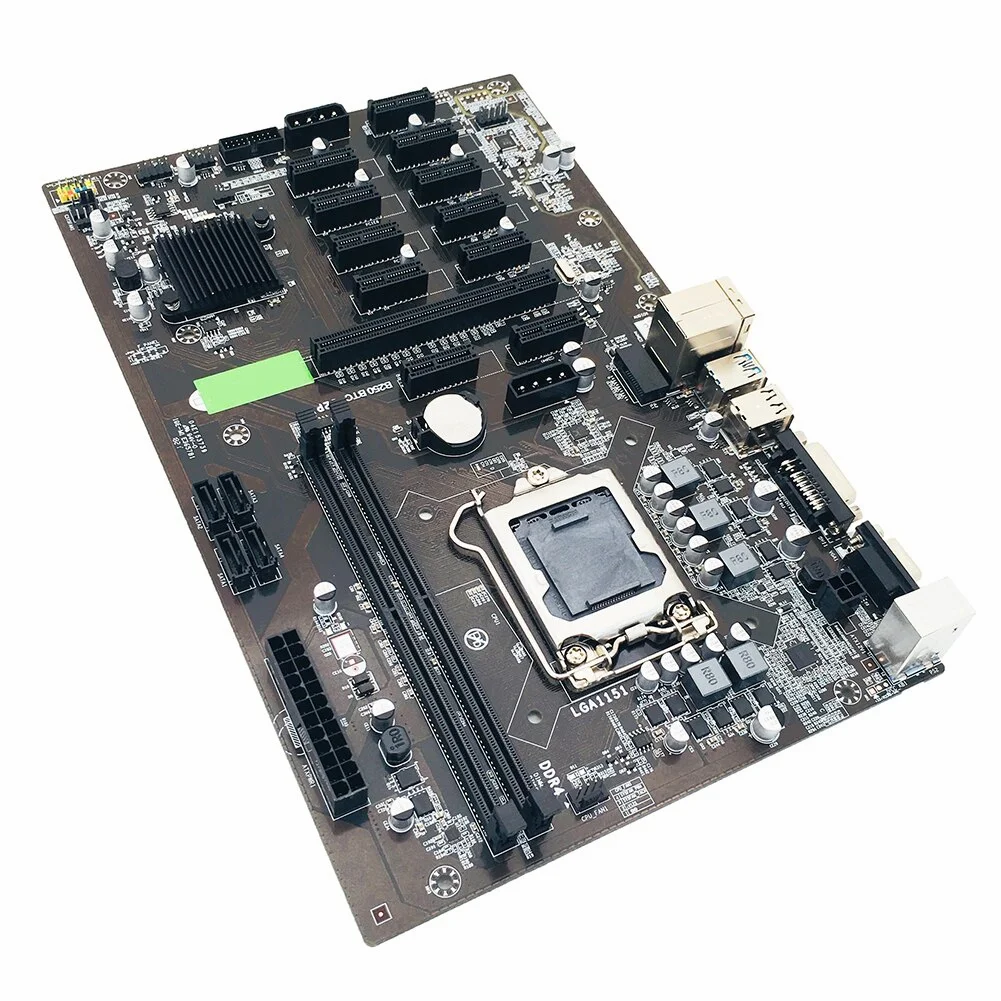 B250 Mining Expert 12 PCIE mining rig BTC ETH материнская плата для майнинга asus LGA1151 USB3.0 SATA3 Intel B250M DDR4