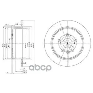 Диск Тормозной Задний Toyota Camry(V20)(269мм) Bg2594 Delphi арт. BG2594