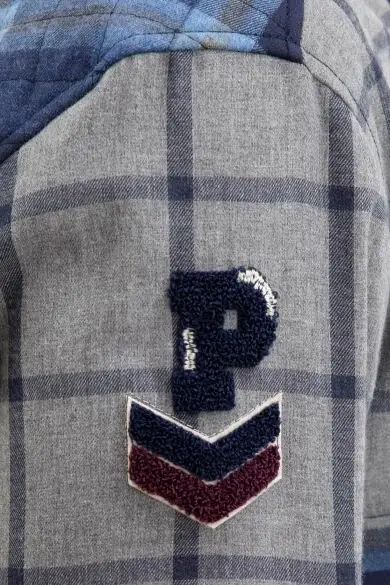 U.S. POLO ASSN. Темно-синяя клетчатая обычная рубашка