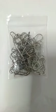 50 unids/bolsa de acero inoxidable rápido Clip cerradura Snap giratorio de anillos de seguridad fotos herramientas de pesca conector pesca gancho removedor giratorio