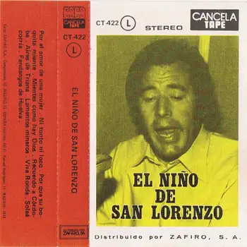 

Cassette Toddler San Lorenzo-For the love of one woman-Cancels Tape 1978